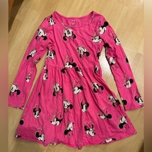 Disney Minnie Mouse Pink Long Sleeve Dress